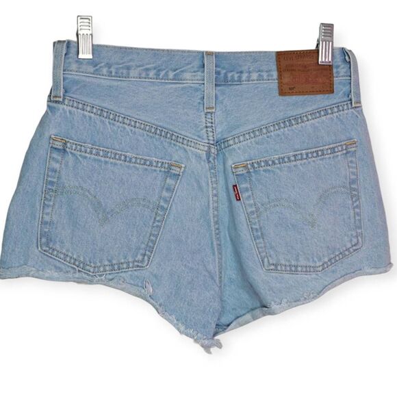 Levi's Premium Big E Women's 501 Original Fit High Rise Denim Shorts size 26 - Picture 5 of 9